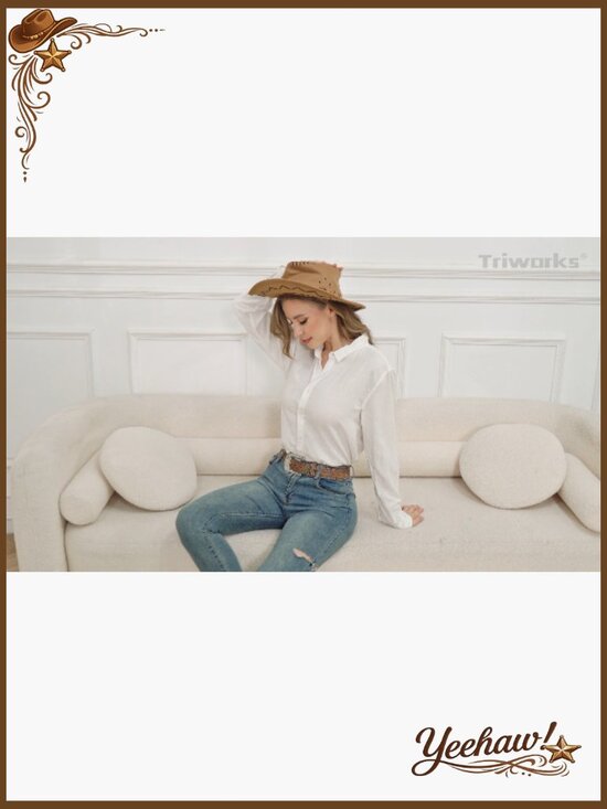 Western Turquoise Cowgirl Belt with Interchangeable Buckle